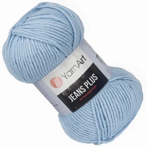 Włóczka YarnArt Jeans Plus 100g bawełna Błękitn 75