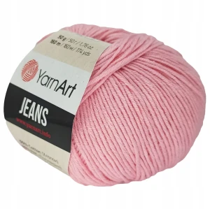 Włóczka YarnArt Jeans 50g bawełn akryl Różówy 36