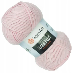 Włóczka YarnArt Jeans Plus 100g bawełna Różówy 74