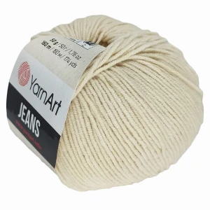 Włóczka YarnArt Jeans 50g bawełn akryl Jasn Beż 05