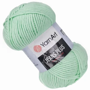 Włóczka YarnArt Jeans Plus 100g bawełna Miętowy 79