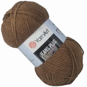 Włóczka YarnArt Jeans Plus bawełna 100g BRĄZOWY 40