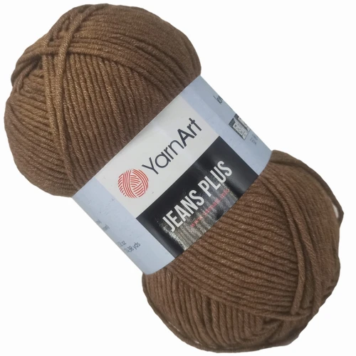 Włóczka YarnArt Jeans Plus bawełna 100g BRĄZOWY 40