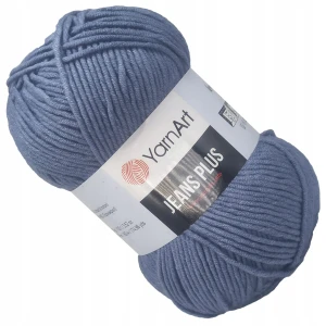 Włóczka YarnArt Jeans Plus 100g bawełn JEANSOWY 68