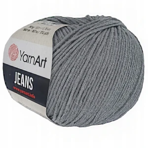Włóczka YarnArt Jeans 50g bawełna akryl C.Szary 46