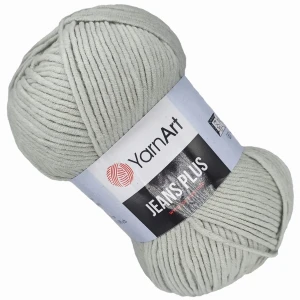 Włóczka YarnArt Jeans Plus 100g bawełna Szary 49