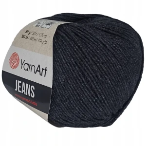 Włóczka YarnArt Jeans 50g bawełna akryl GRAFIT 28