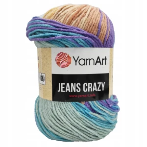 Włóczka YarnArt JEANS CRAZY bawełna OMBRE 8207