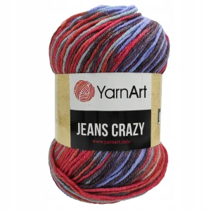 Włóczka YarnArt JEANS CRAZY bawełna OMBRE 8214