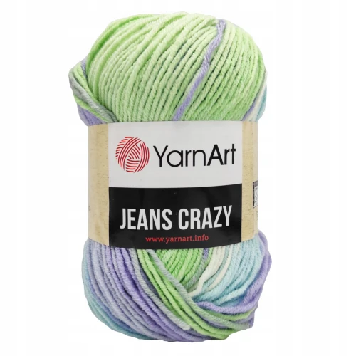 Włóczka YarnArt JEANS CRAZY bawełna OMBRE 8208