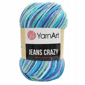 Włóczka YarnArt JEANS CRAZY bawełna NIEBIESKI 7204