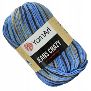 Włóczka YarnArt JEANS CRAZY bawełna OMBRE 7202