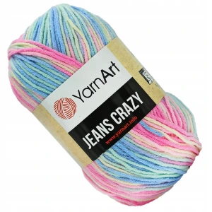 Włóczka YarnArt JEANS CRAZY bawełna OMBRE 7205