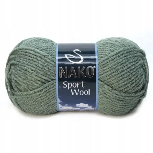 Włóczka NAKO Sport Wool Akryl wełna OLIWKOWA 1631