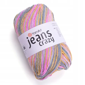 Włóczka YarnArt JEANS CRAZY bawełna WIELOKOLOROWA 7211