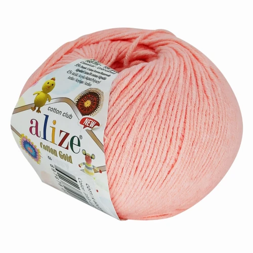 Włóczka Alize Cotton Gold Hobby 50g ŁOSOSIOWA 393