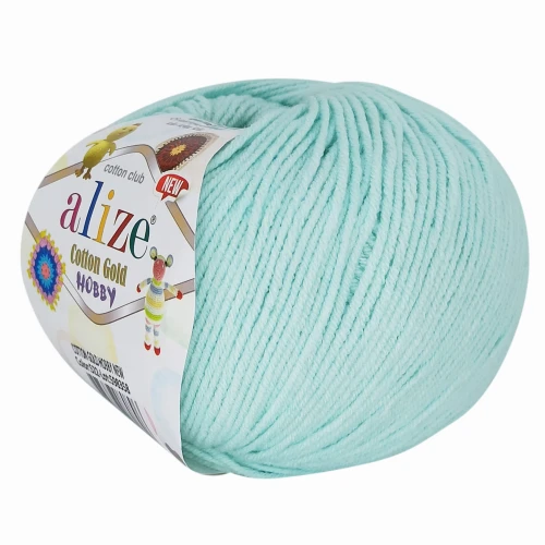 Włóczka Alize Cotton Gold Hobby 50g BŁĘKITNA 522