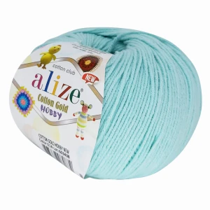 Włóczka Alize Cotton Gold Hobby 50g BŁĘKITNA 514