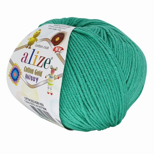 Włóczka Alize Cotton Gold Hobby 50g MIĘTOWA 610