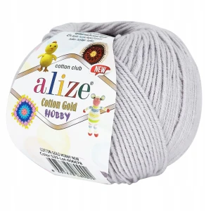 Włóczka Alize Cotton Gold Hobby 50g J. SZARA 533
