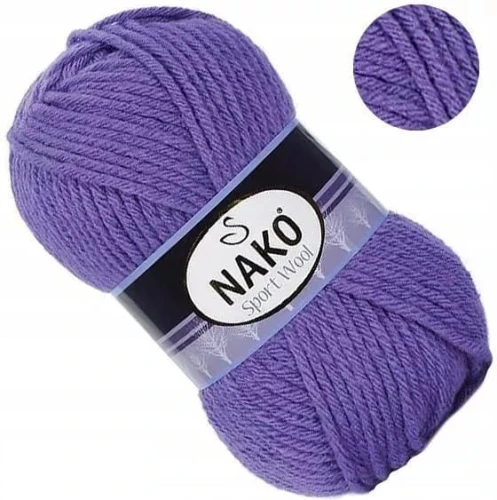 Włóczka NAKO Sport Wool Akryl wełna WRZOSOWA 10287