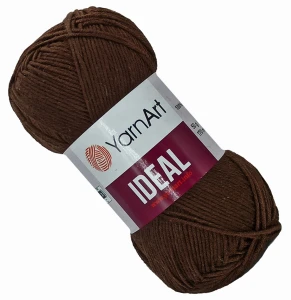Włóczka YarnArt IDEAL 100% bawełna 50g/170m BRĄZOWA 232
