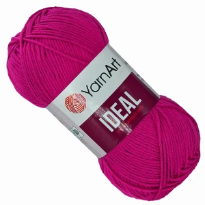 Włóczka YarnArt IDEAL 100% bawełna 50g/170m FUKSJA 243