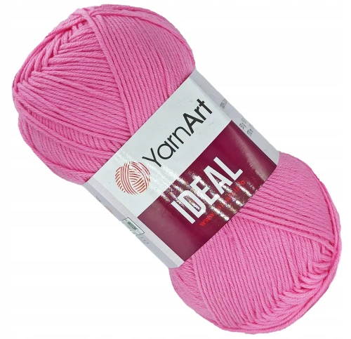 Włóczka YarnArt IDEAL 100% bawełna 50g/170m RÓŻOWA 231