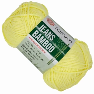 Włóczka YarnArt Jeans Bamboo bambus akryl 50g/150m ZÓŁTA 104