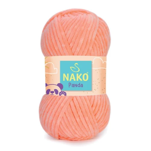 Włóczka Nako Panda pluszowa gruba 100g MORELOWA 3120
