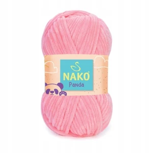 Włóczka Nako Panda pluszowa gruba 100g RÓŻOWA 3121