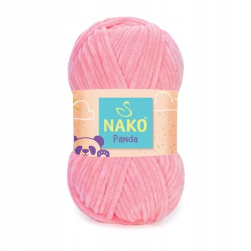 Włóczka Nako Panda pluszowa gruba 100g RÓŻOWA 3121
