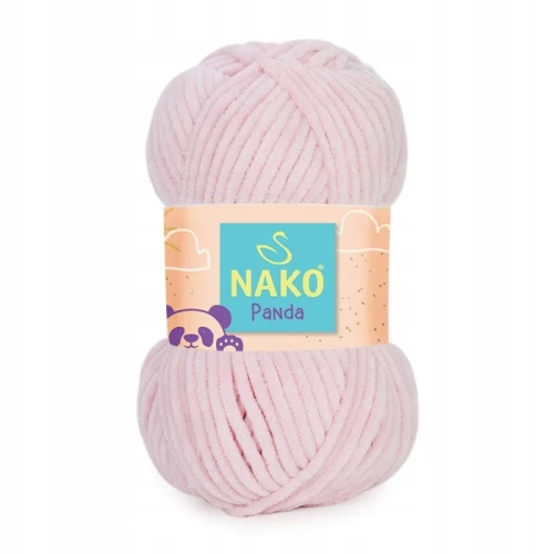 Włóczka Nako Panda pluszowa gruba 100g PUDROWY RÓŻ 3092