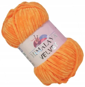 Włóczka Mięciutka HIMALAYA VELVET 100g ORANŻ 90016