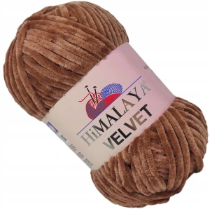 Włóczka Mięciutka HIMALAYA VELVET BRĄZOWY 90037