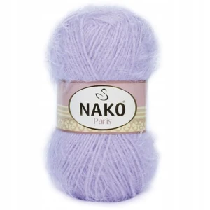 Włóczka Nako Paris włochata miękka 100g/245m LAWENDOWA 4862