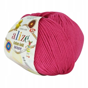 Włóczka Alize Cotton Gold Hobby 50g FUKSJA 149