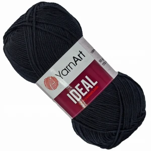 Włóczka YarnArt IDEAL 100% bawełna 50g/170m CZARNA 221