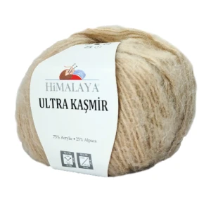 Włóczka Himalaya Ultra KASMIR alpaka+akryl 50g/175m BEŻOWA 814