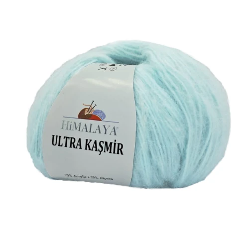 Włóczka Himalaya Ultra KASMIR alpaka+akryl 50g/175m BŁĘKITNA 816