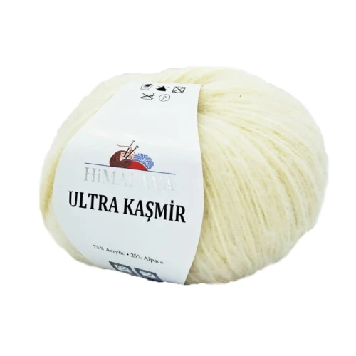 Włóczka Himalaya Ultra KASMIR alpaka+akryl 50g/175m KREMOWA 809