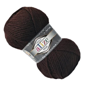 Włóczka Alize SUPERLANA MIDI z wełną 100g/170m BRĄZOWA 26