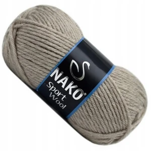Włóczka NAKO Sport Wool 100g/120m Akryl BEŻ 2167