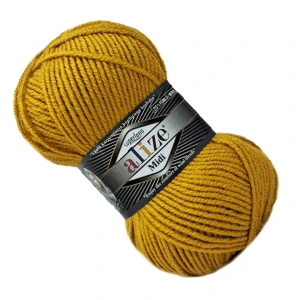 Włóczka Alize SUPERLANA MIDI z wełną 100g/170m SZAFRANOWA 02