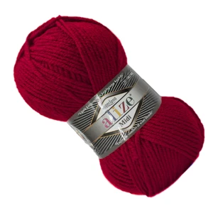 Włóczka Alize SUPERLANA MIDI z wełną 100g/170m CZERWONA 56
