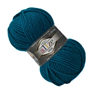 Włóczka Alize SUPERLANA MIDI z wełną 100g/170m CIEMNY TURKUS 212