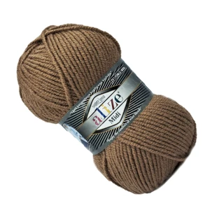 Włóczka Alize SUPERLANA MIDI z wełną 100g/170m CIEMNY BEŻ 466