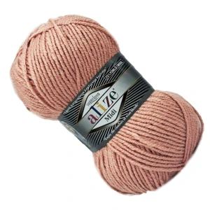 Włóczka Alize SUPERLANA MIDI z wełną 100g/170m KARMELOWA 502