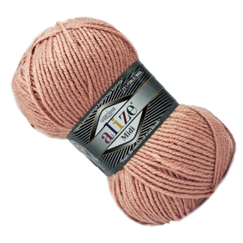 Włóczka Alize SUPERLANA MIDI z wełną 100g/170m KARMELOWA 502