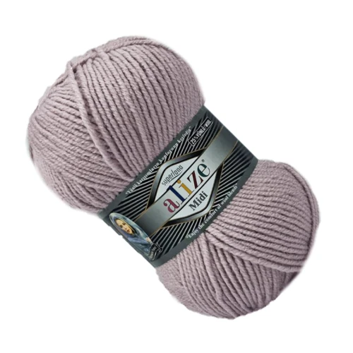 Włóczka Alize SUPERLANA MIDI z wełną 100g/170m BEŻOWA 652